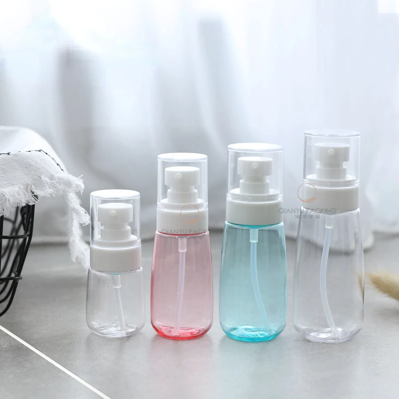 

60ml Travel Empty Spray Bottle Plastic Atomizer Small Mini Empty Refillable Perfume Water Sprayer Bottle Makeup Containers