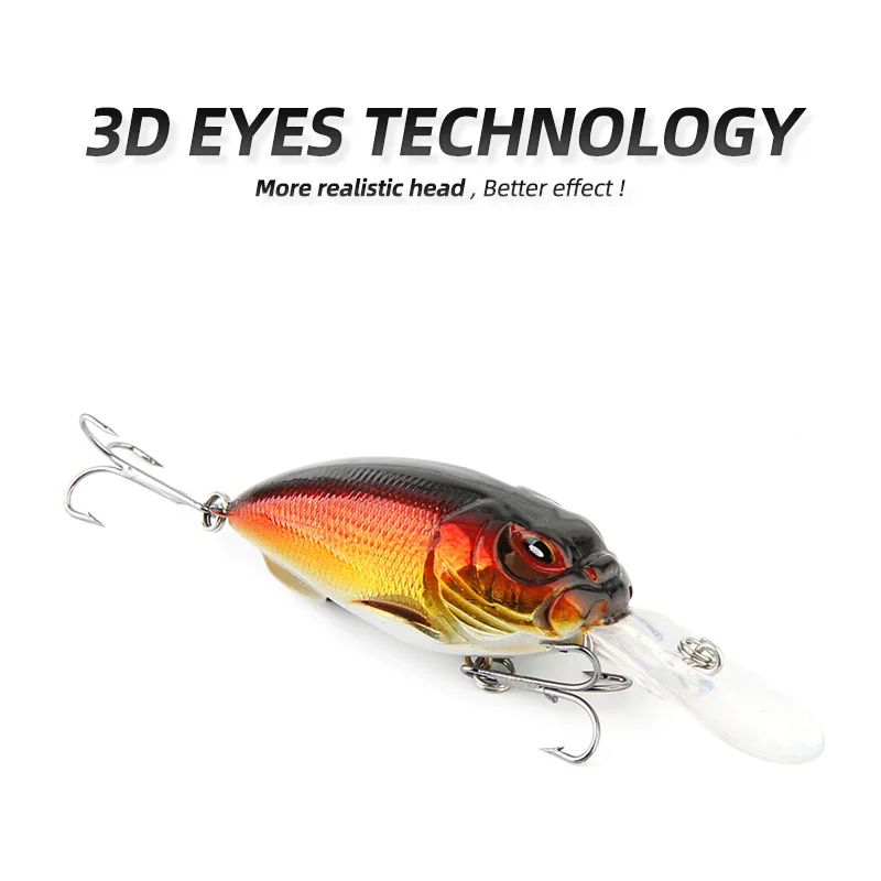 

ARDEA Crankbait Hard Bait 55mm/75mm 13g/13.5g Artificial Wobbler Minnow Fishing Lure Bass Swim Fish Tackle With Hooks Japan
