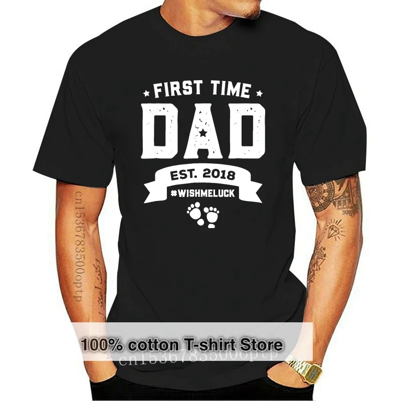 

First Time New Dad To Be Est 2018 Shirt Father Day Gift Men Unisex TShirt