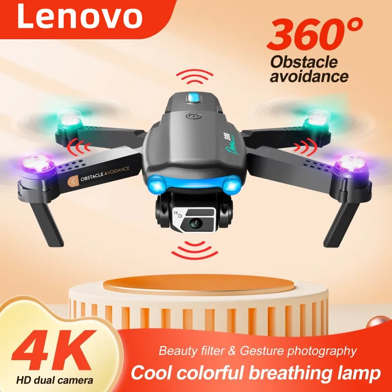 

Lenovo S98 WIFI FPV Drone Obstacle Avoiding HD Aerial Photography 4k Camera Drone Height Hold Foldable RC Quadcopter Helicopter