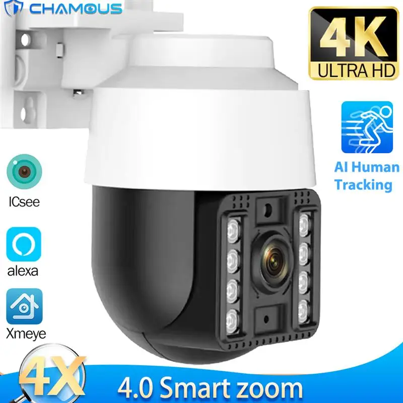 

Наружная IP-камера видеонаблюдения, 8 Мп, 4K, Wi-Fi, 360 °, 5 Мп