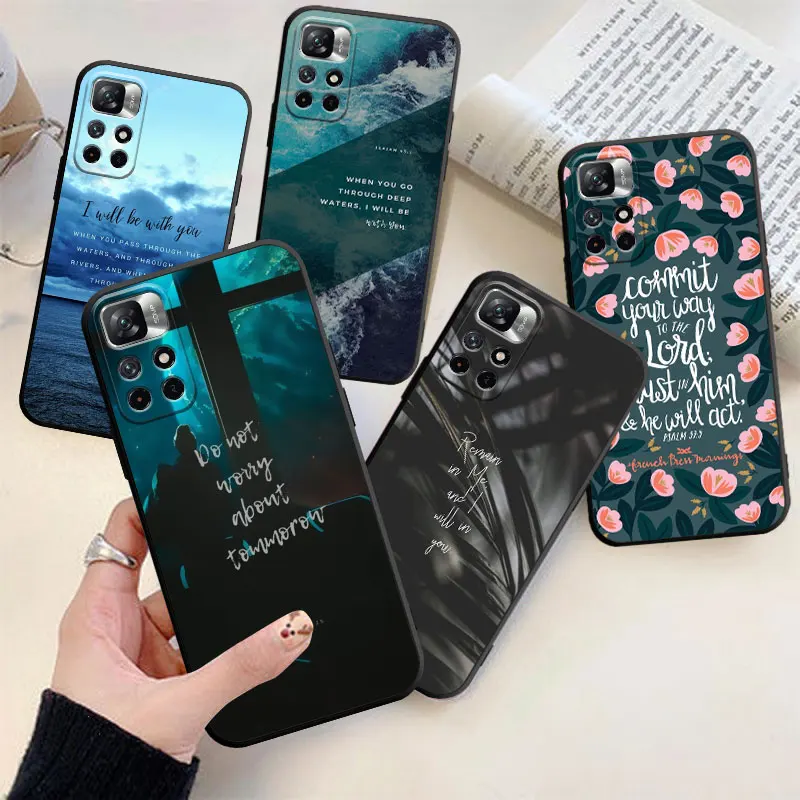 

Popular Word Phone Case For Xiaomi Redmi Note 11 10 9 Pro 5G 10C 9s 7 8 8T 12 9A 9C 9T K40 TPU Cover Coque