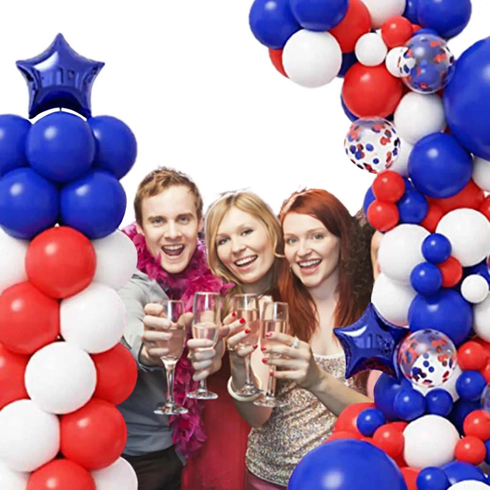 

145pcs United Kingdom Theme Balloon Queen's Jubilee Party Balloon Decorations 2022 Queen's 70th Platinums Jubilee Parties Decors