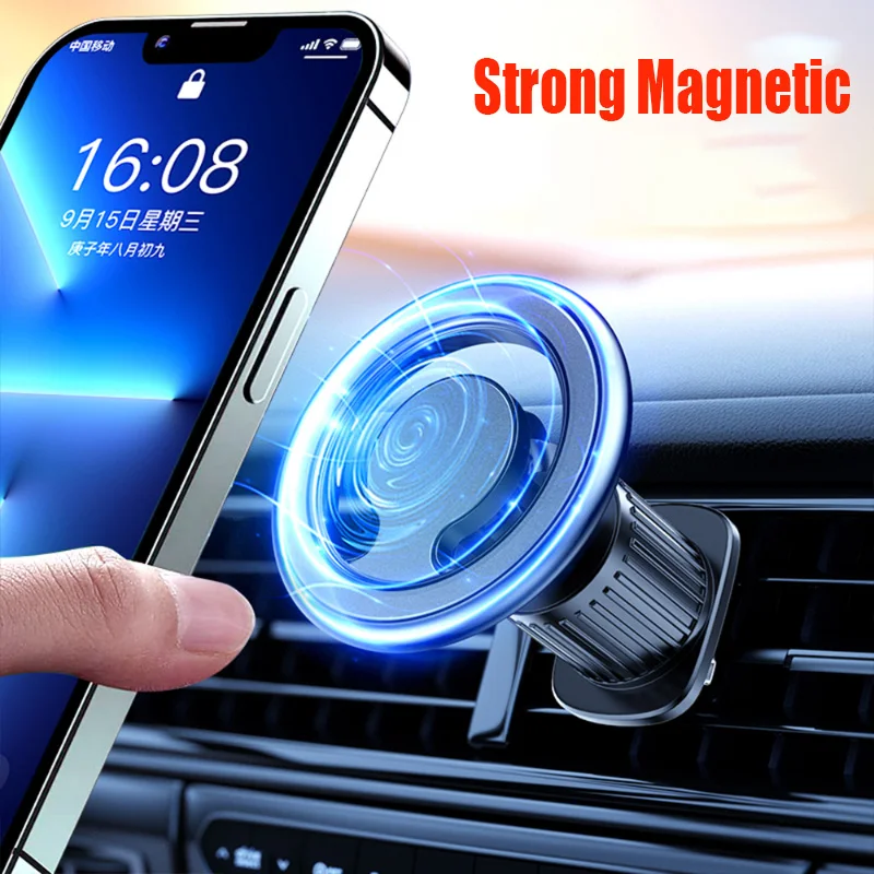 

Magnetic Car Phone Mount Magsafe Macsafe Phone Holder Air Outlet Support For iPhone 12 13 14 Samsung Xiaomi
