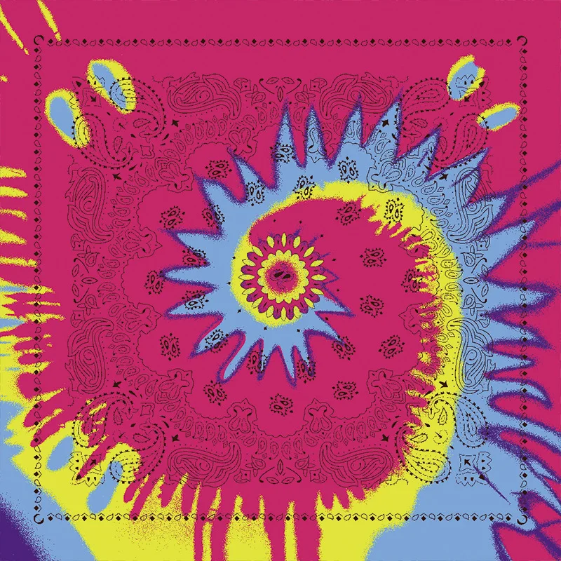 Хлопковый тюрбан для повязки квадратный шарф повязка на голову занятий спортом