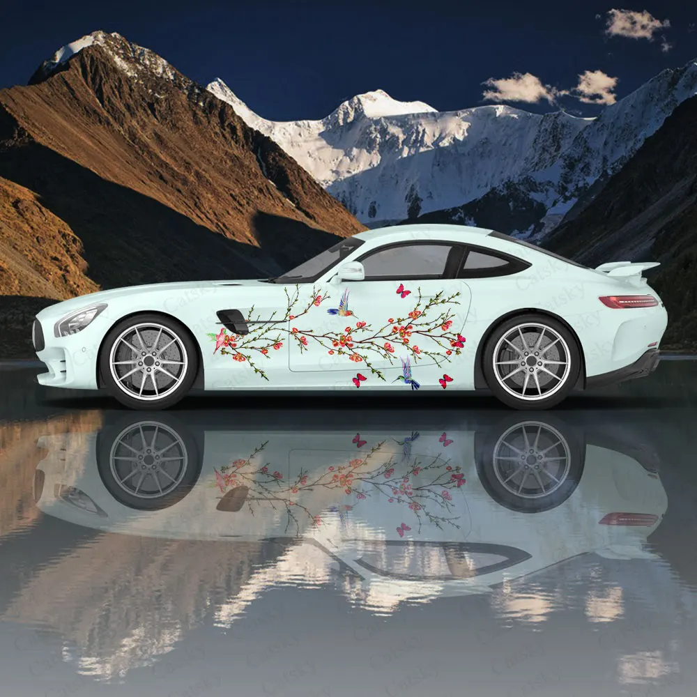 

Наклейка для кузова автомобиля «Птица на ветке», Виниловая наклейка Itasha для кузова автомобиля, наклейка для кузова автомобиля, декоративная наклейка, защитная пленка для автомобиля