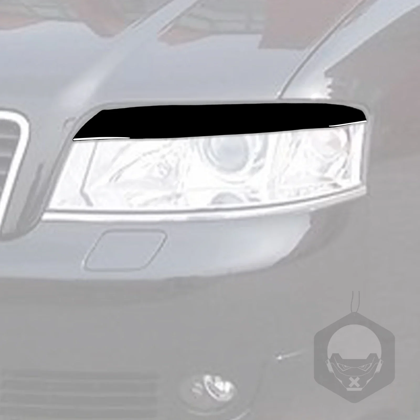 Для Audi A6 C6 4F 2004 2005 2006 2007 2008 2009 аксессуары 2 шт. фортепианно-черные автомобильные