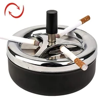 round rotating ashtray home office hotel car universal portable ashtray smoke cigarette cigar storage organizer ashtrays
