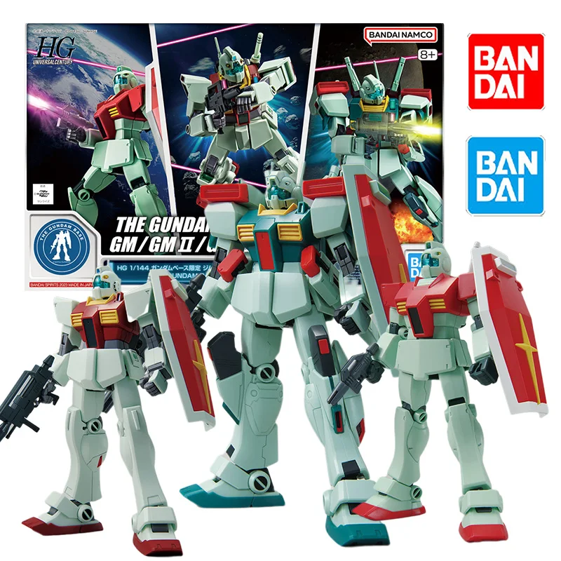 

Bandai HG 1/144 GUNDAM BASE limited THE GUNDAM BASE LIMITED GM GM2 GM3 SET Model Kit Anime Action Fighter Assembly Toy gift