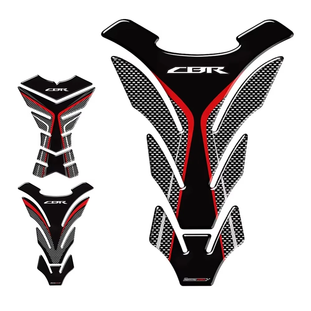 Для Honda CBR 250RR 600RR 900RR 1000RR 650F 500R Fireblade Tankpad 3D карбоновый мотоциклетный бак Pad защитная