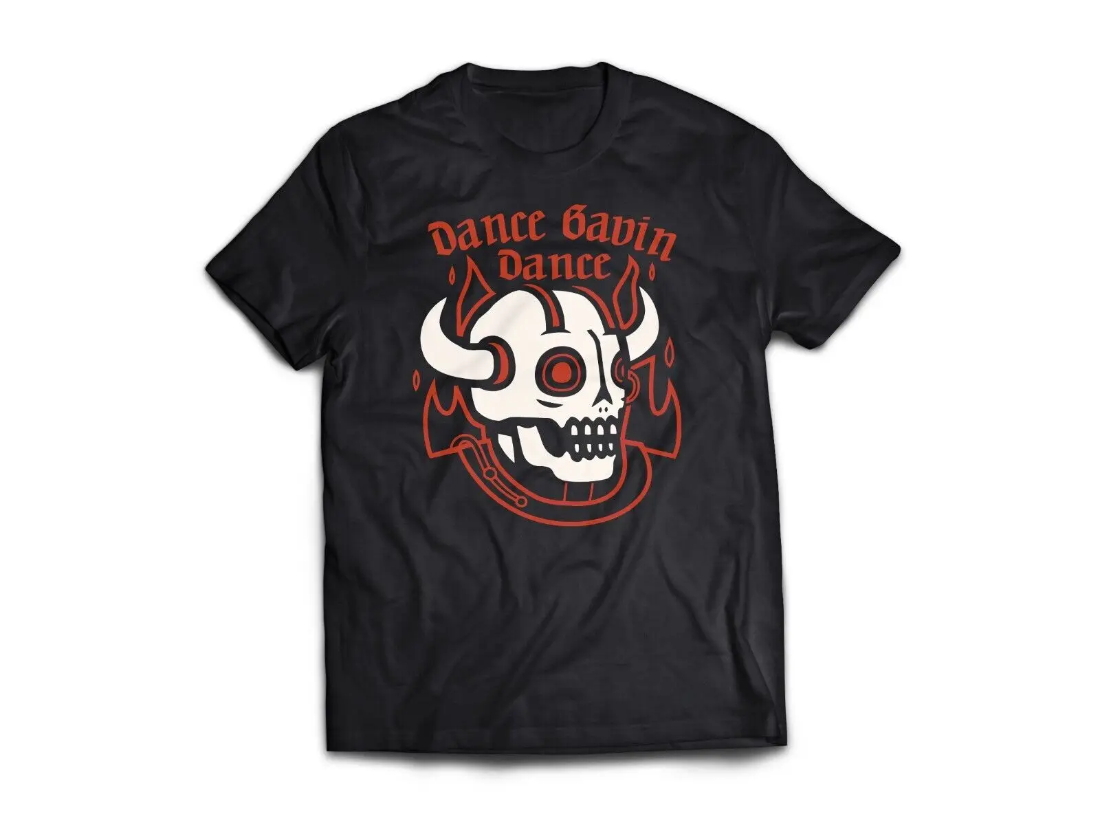 Черная Тяжелая хлопковая Футболка Гавин для редких танцев модель PP258