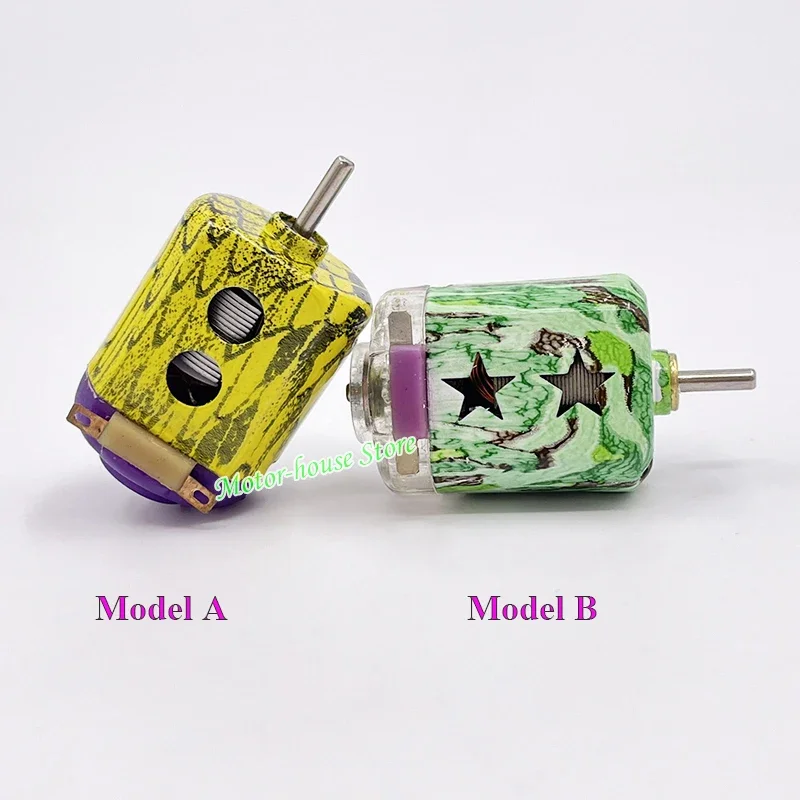 Micro Mini 130 Двигатель постоянного тока 2,4 В 3 В 3,7 В Сверхвысокоскоростной двигатель с охлаждающим отверстием DIY RC Toy 4WD Slot Racing Car Competition