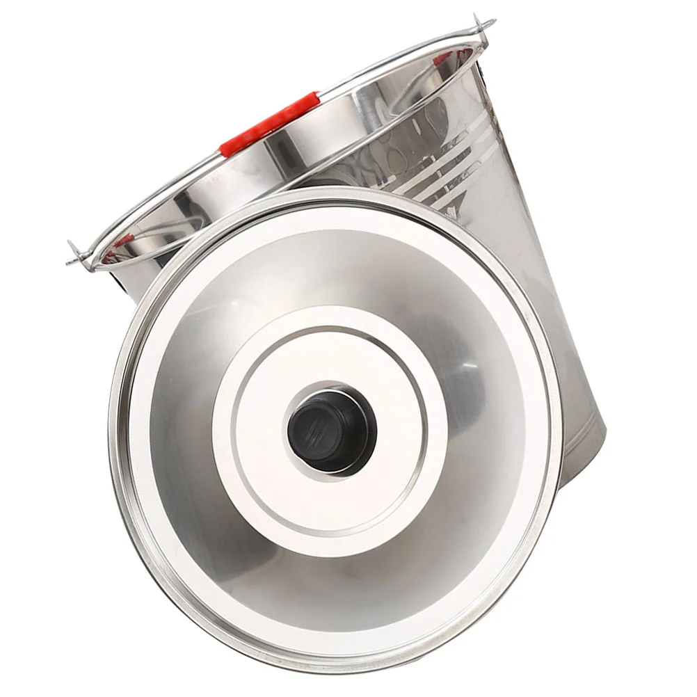 

Milk Bucket Storage Container Round Practical Stainless Steel Ice Pasture Multi-functional Lid Durable Plastic
