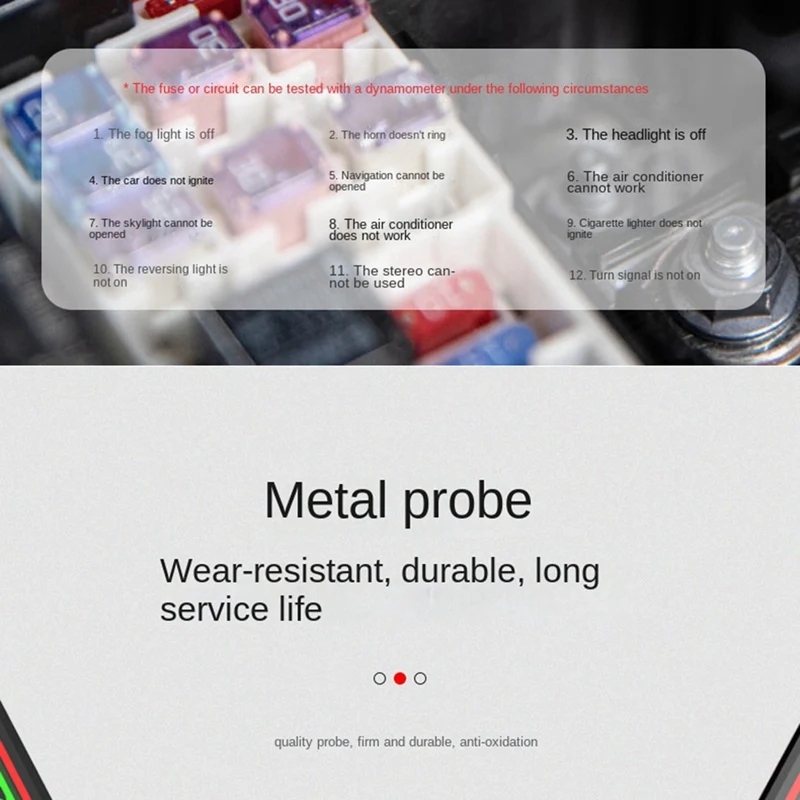 HABOTEST 0 8 В-100 В постоянного тока автомобильный тестер напряжения