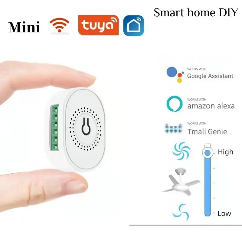 

Умный мини-переключатель Tuya 16 А с поддержкой Wi-Fi и управлением через приложение