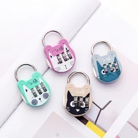code number lock excellent accurate anti theft household accessories dial digits padlock number password lock cute cartoon cat