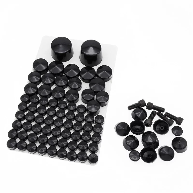 

1 комплект для Harley Road Glide FLT Road King FLH 2007-2013 болт мотоцикла Toppers Cover Black/Silver Chrome Cap With 5 Screw