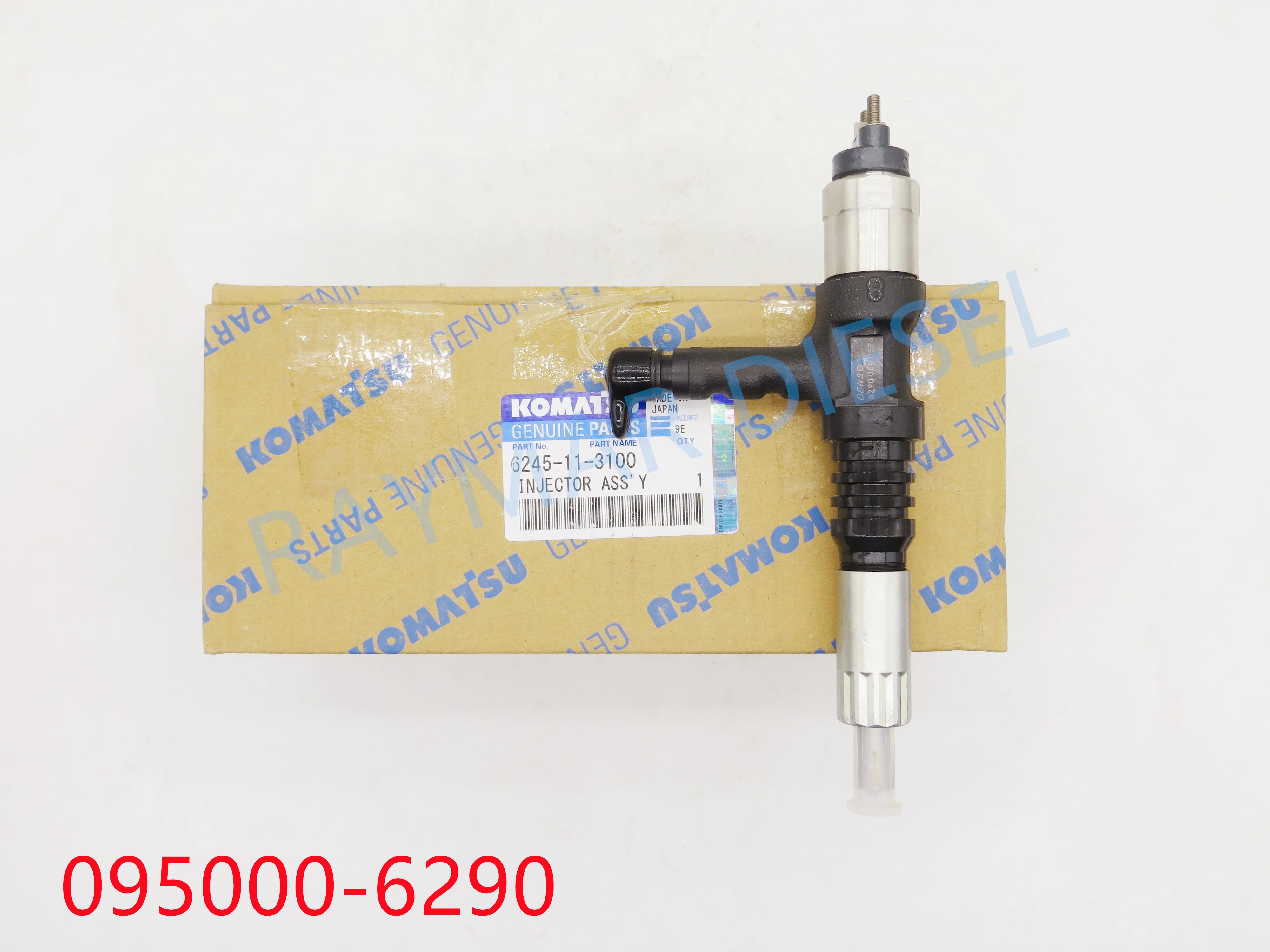 

Genuine diesel common rail injector 095000-6290, 6245-11-3100