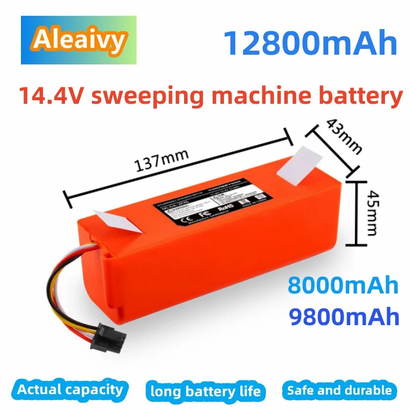 

Robotic Vacuum Cleaner 14.4V Li-ion Replacement Battery for Xiaomi Robot Roborock S50 S51 S55 Accessory Spare Parts Battery