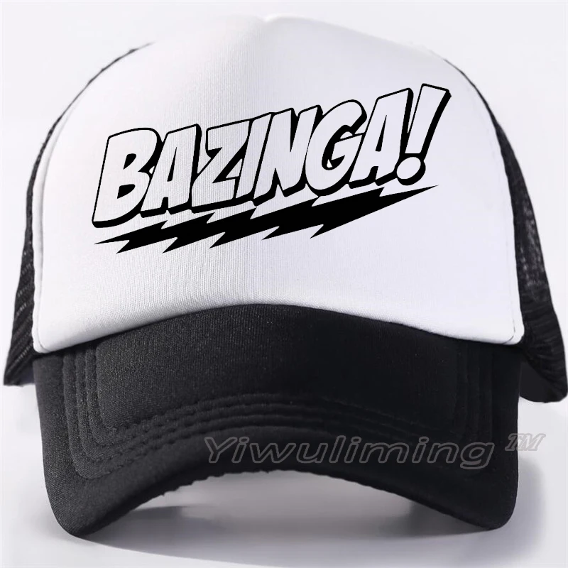 

bazinga Cap Casual Plain Mesh Baseball Cap Adjustable Snapback Hats For Boy Girl Hip Hop Trucker Cap Streetwear Dad Hat