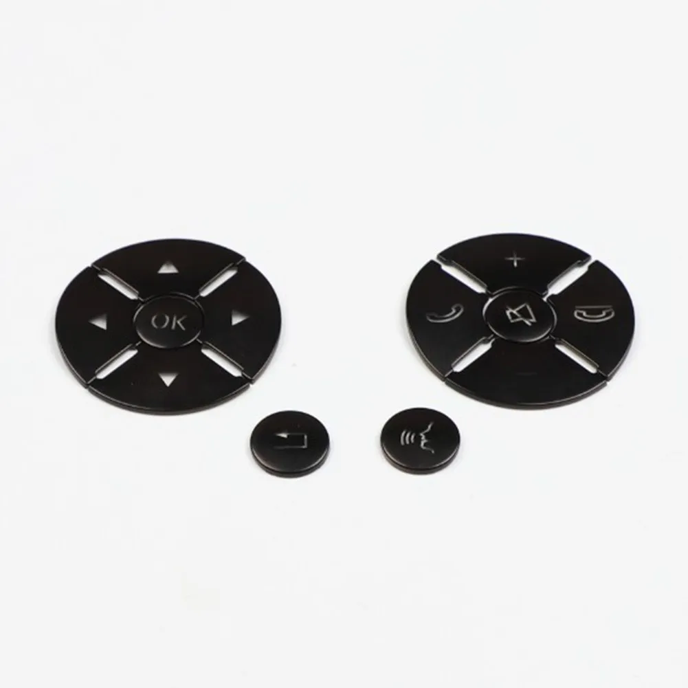 

12 Pieces Buttons Cover Stickers Switch Trim 2008-2010 ABS Black Plastic