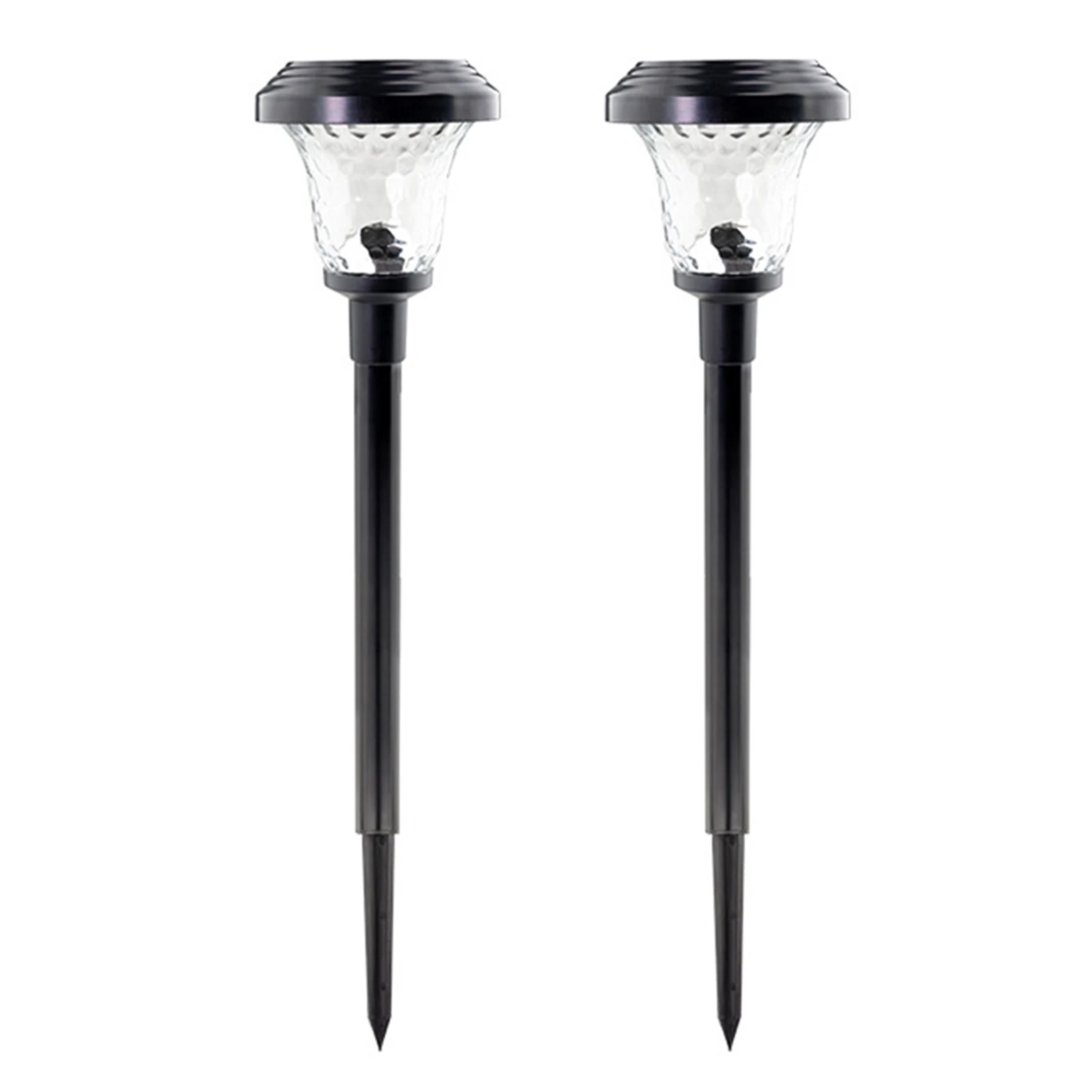 

2pcs Outdoor Waterproof Auto On Off Backyard Solar Pathway Light For Garden Lawn Patio Ground Led Home Decor Walkway Universal