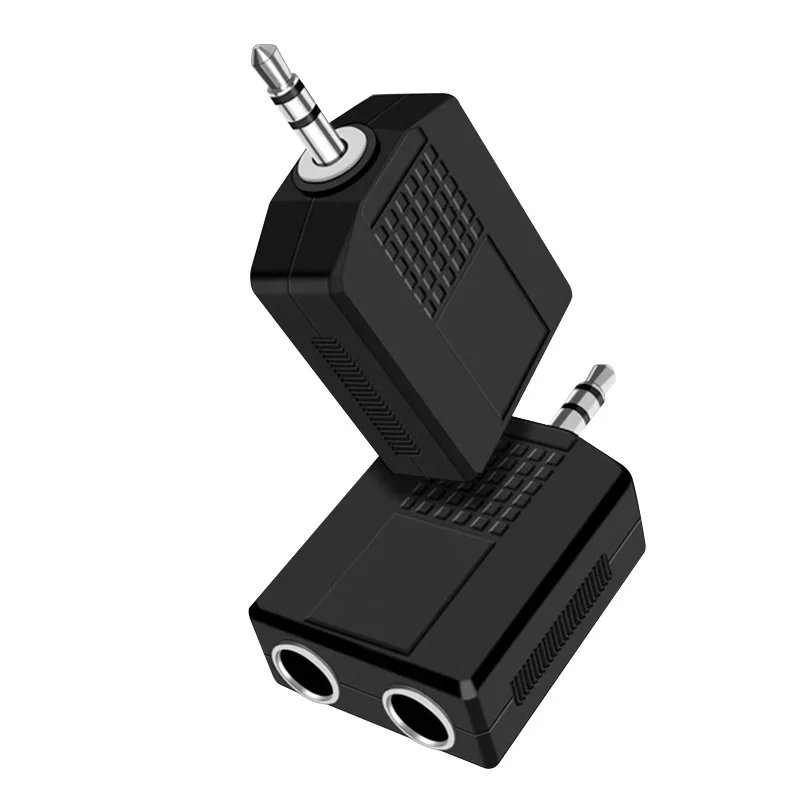 5/20 шт. 2 в 1 аудио-адаптер Y-разветвитель 3 5 мм штекер на 2x6 35 гнездовые адаптеры один