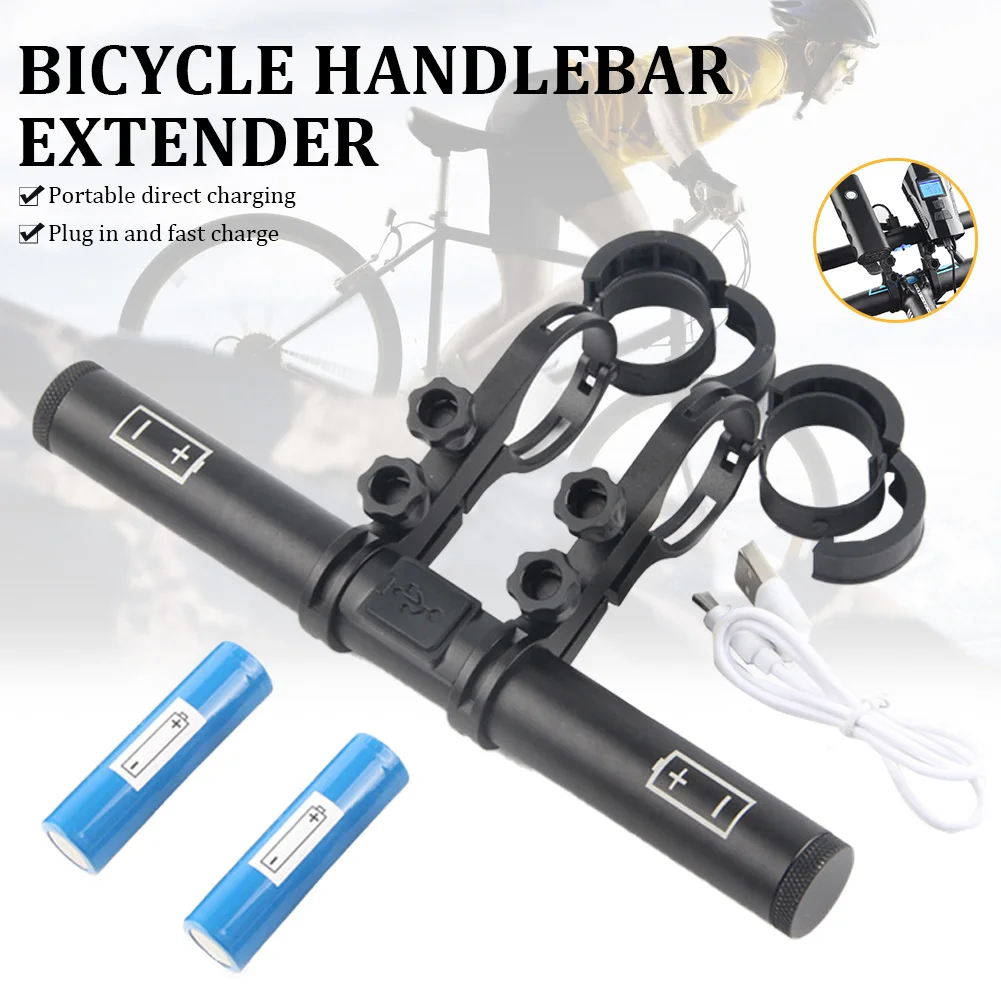 

1Pcs Bike Handlebar Extension Bracket Rechargeable Aluminum Bike Headlight Mount Holder Lamp Support Bicycle Accessories