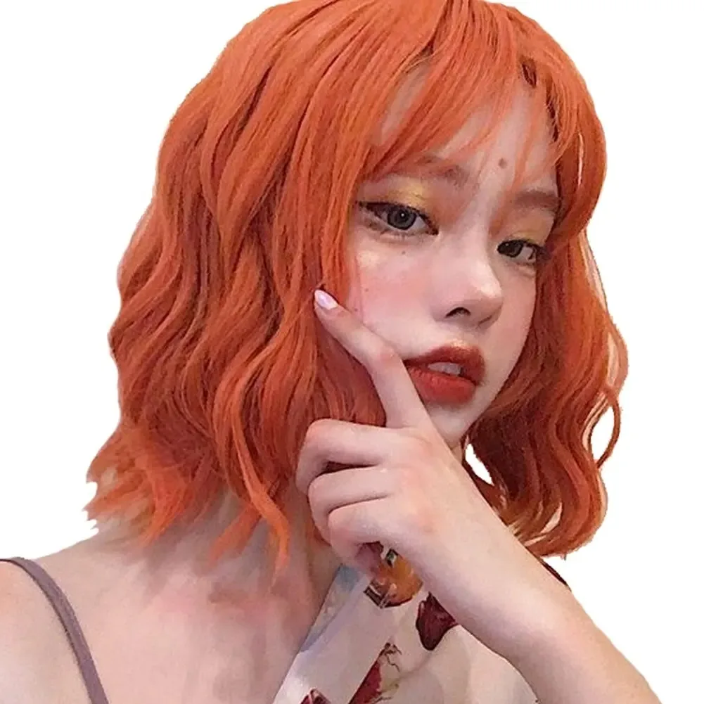 Платиновый золотой синтетический парик для женщин короткие вьющиеся волосы в