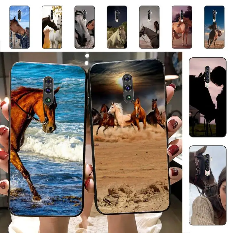 

Horse Great Beauty Galloping Phone Case for Vivo Y91C Y11 17 19 17 67 81 Oppo A9 2020 Realme c3