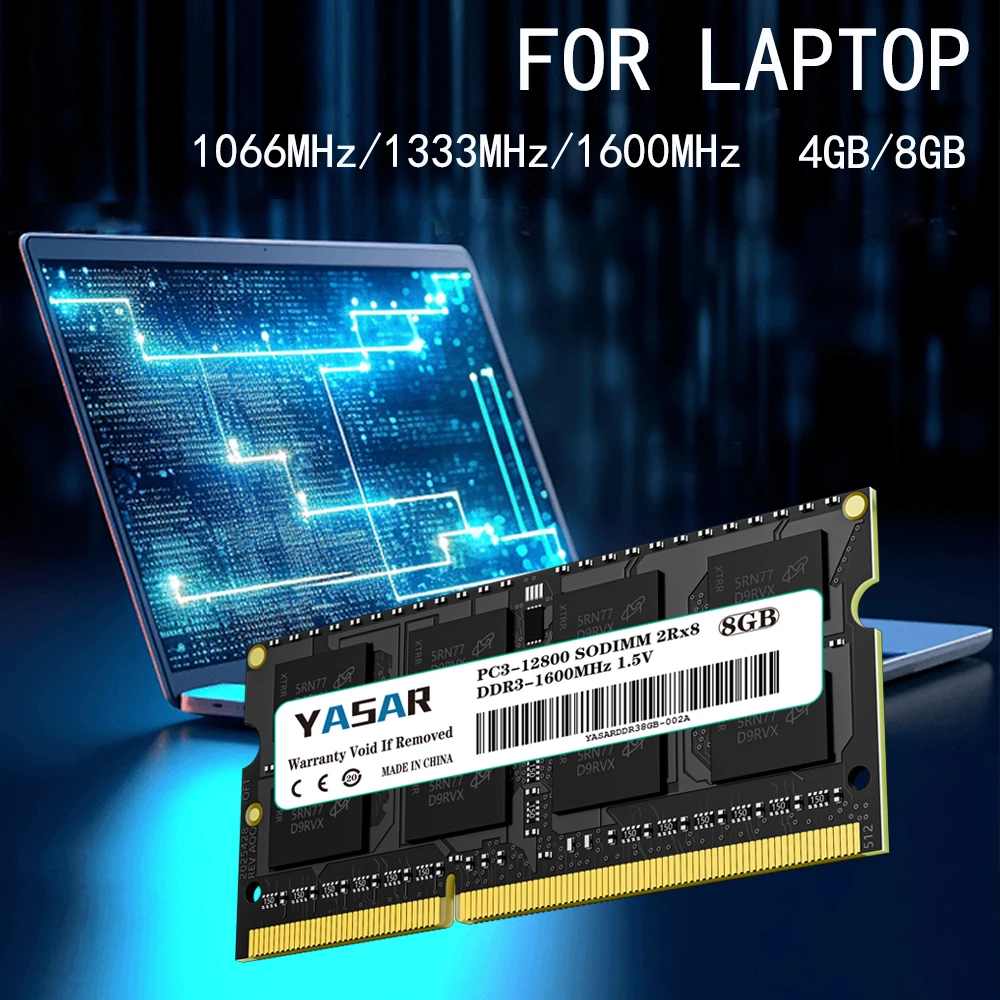 Оперативная память YASAR DDR3 Memory 4/8/16 ГБ 1600 МГц 1333/1600
