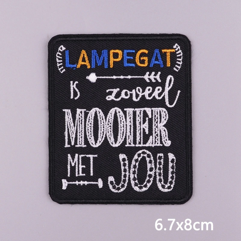 Новинка 2021 стильная нашивка с вышивкой Lampegat для одежды карнавальные железные