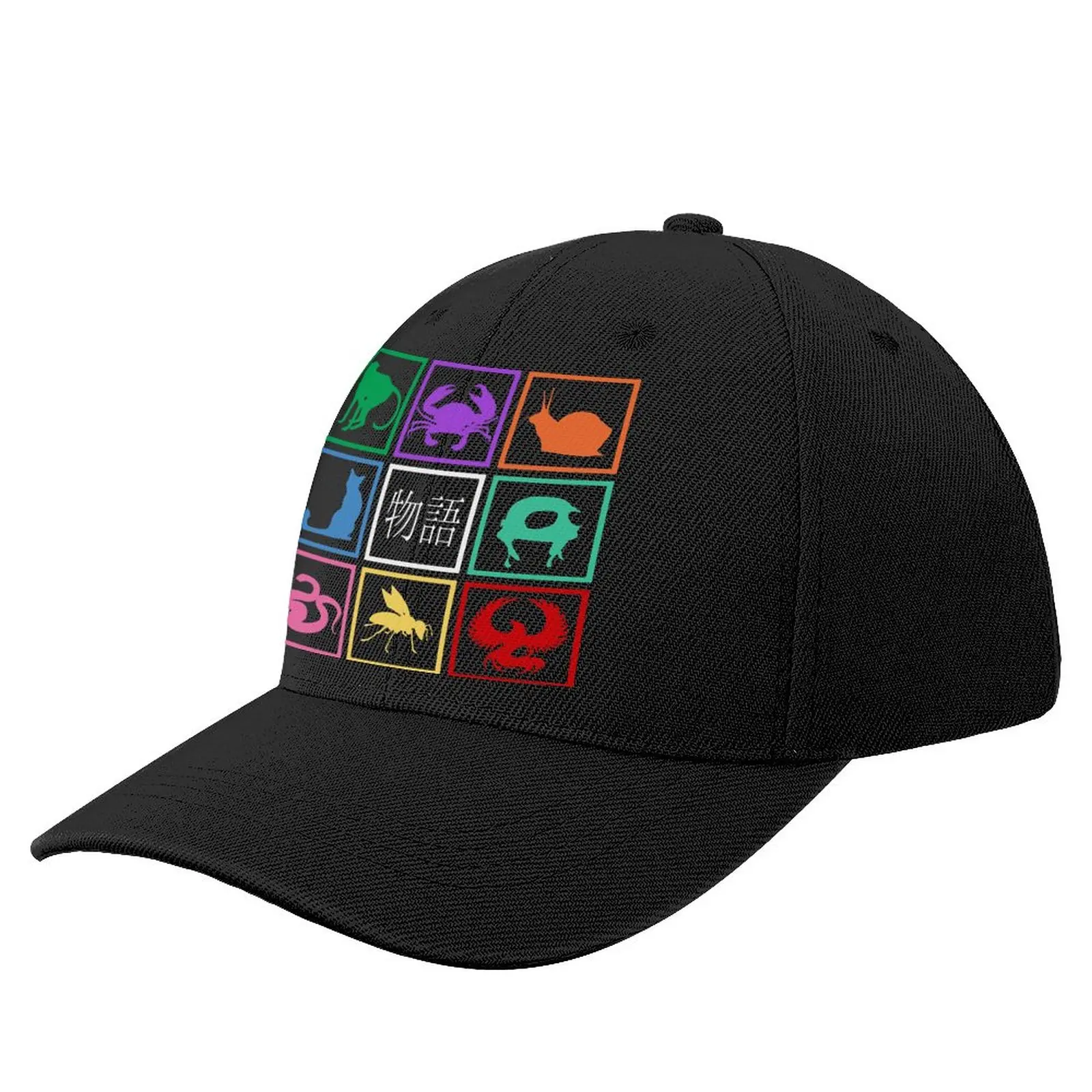 

Bakemonogatari Baseball Cap Monogatari Wholesale Polyester Fitted Baseball Hat Girls Fishing Print Cap