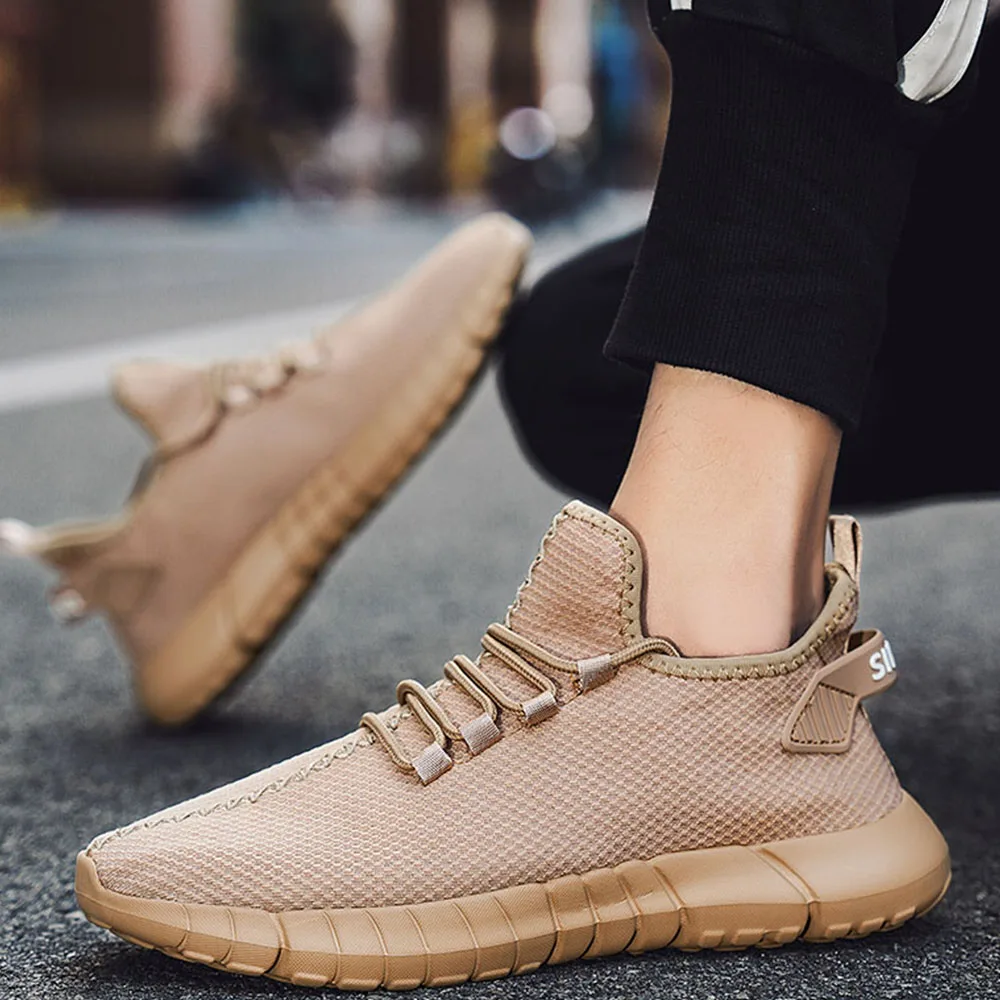 2023 New Men Sport Shoes Running Shoes New Mens Mesh Sneakers Breathable Lightweight Men's Tennis Shoes Plus Size 39-46