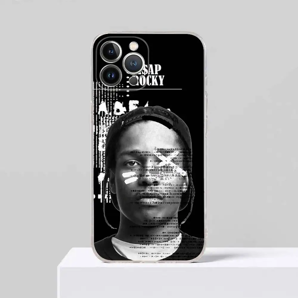 Чехол для телефона с изображением рэпера A$AP Rocky в стиле хип-хоп для iPhone 11 13 16 12 17 14 15 Pro Max Plus, мягкая прозрачная задняя крышка (Coque) (art.: 3920d93cf2be8) - 3920d93cf2be8