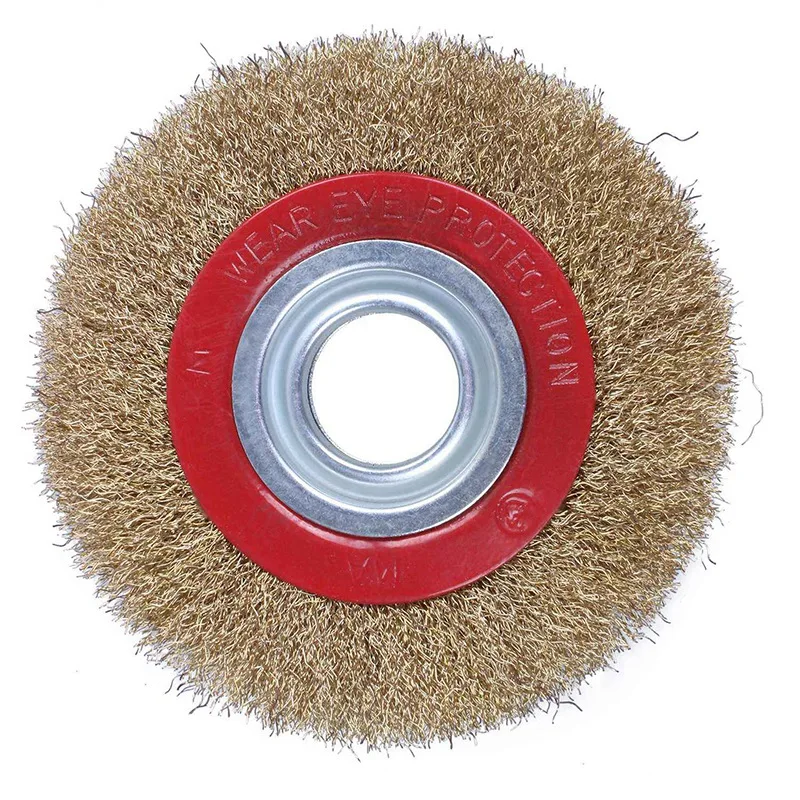 

HOT-Wire Brush Wheel for Bench Grinder Polish + Reducers Adaptor Rings
