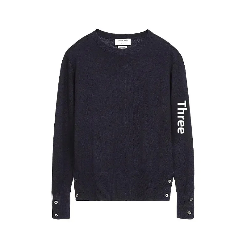 Tb Browin Новый свитер с круглым вырезом из смеси шерсти комплект четырех предметов