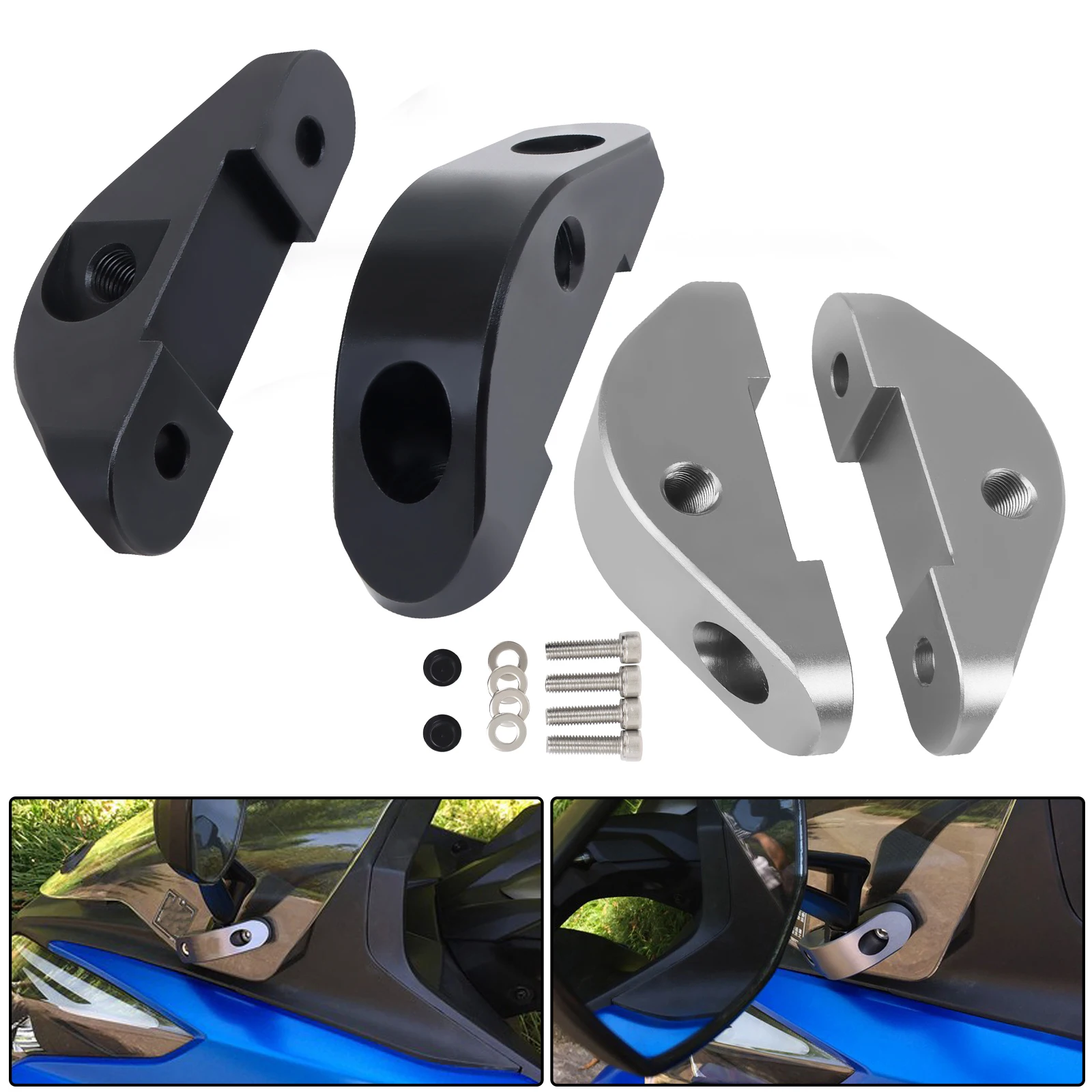 

Motorcycle Rearview Mirror Forward Bracket Transfer Code Extension Adapter For KYMCO NIKITA 200 300 Downtown 200i 300i Xciting