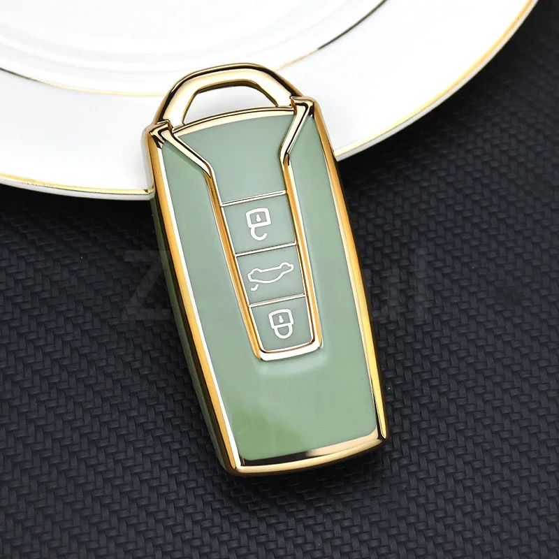 

Для Volkswagen Vw Touareg 2018 2019 2020 2021, автомобильный Стайлинг, брелок, защитный чехол для ключей, чехол для ключей от автомобиля, аксессуары