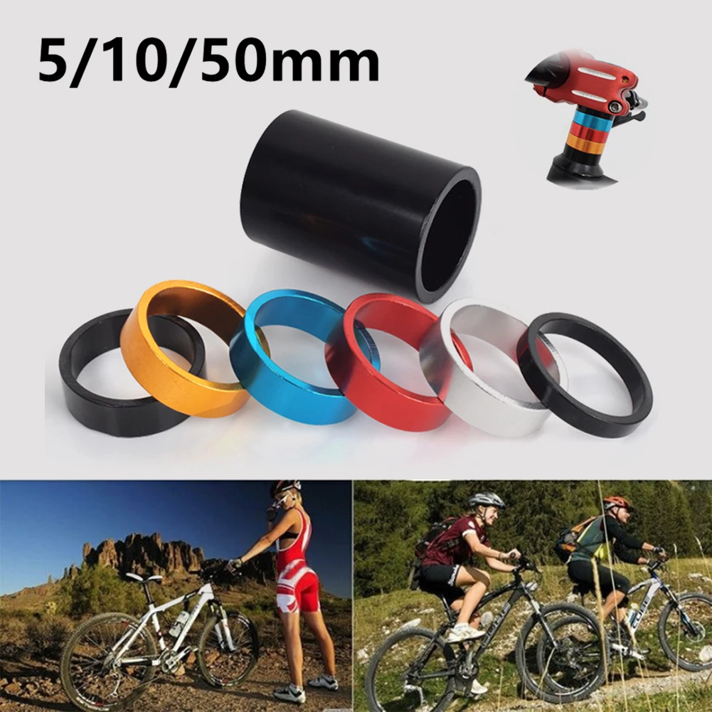 

1Pc Aluminum Alloy Bike Headset Washer Mountain Bicycle Front Fork Washer Hot Sale Bike Stem Handlebar Spacers Ring Gasket Part