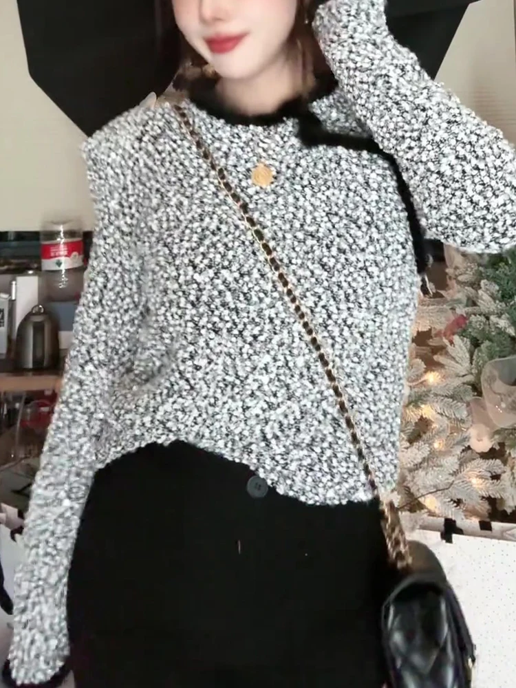 Популярные в этом году серые блестящие рубашки женские осенне-зимние новые