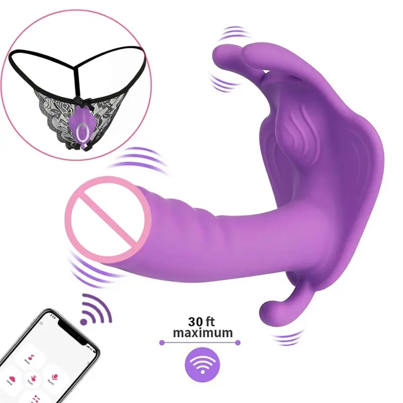 Контролируемый смартфон Забавный взрослый игрушечный пенис - Цена: 1763.28