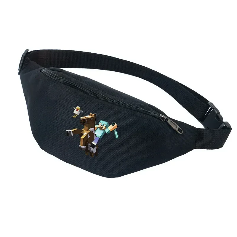Minecraft ткань Оксфорд для бега сумка мобильного телефона мужчин и женщин Стив