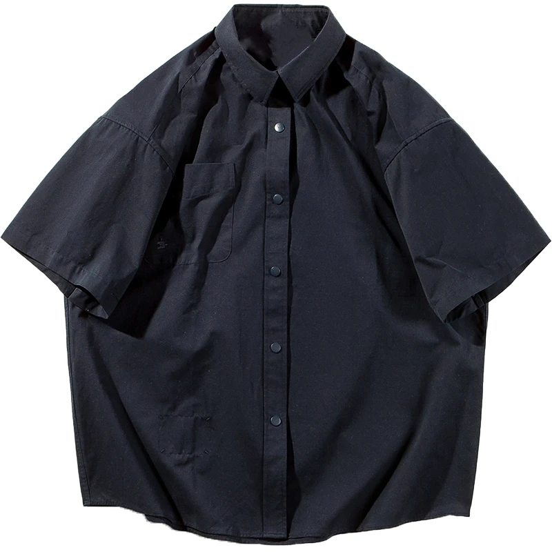 Японская модная Ретро рубашка-карго Ciboy с коротким рукавом мужская и женская