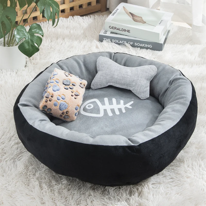 Cute Egg Tarts Cat Bed Four Seasons Are Available Pet House Suitable for Outdoor Picnic Travel Cats Products for Pets