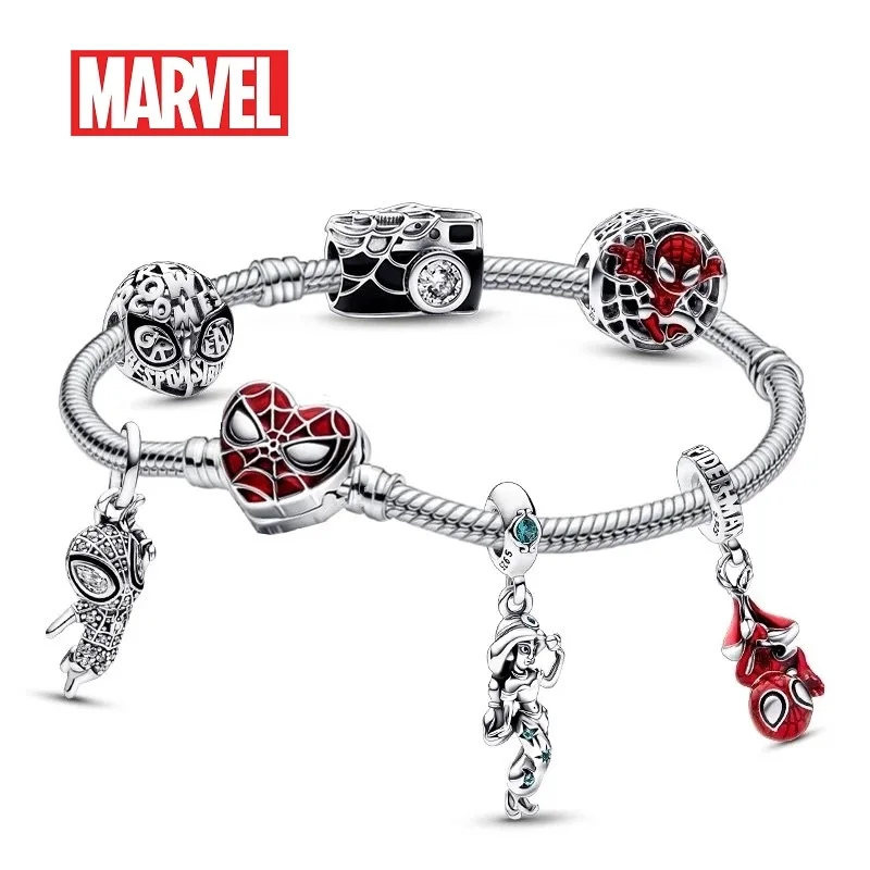 100% 925 Sterling Silver Disney Spider Man Super Hero Save World Carmera Charms Fit Original Pandora Bracelet Diy Jewelry Making |