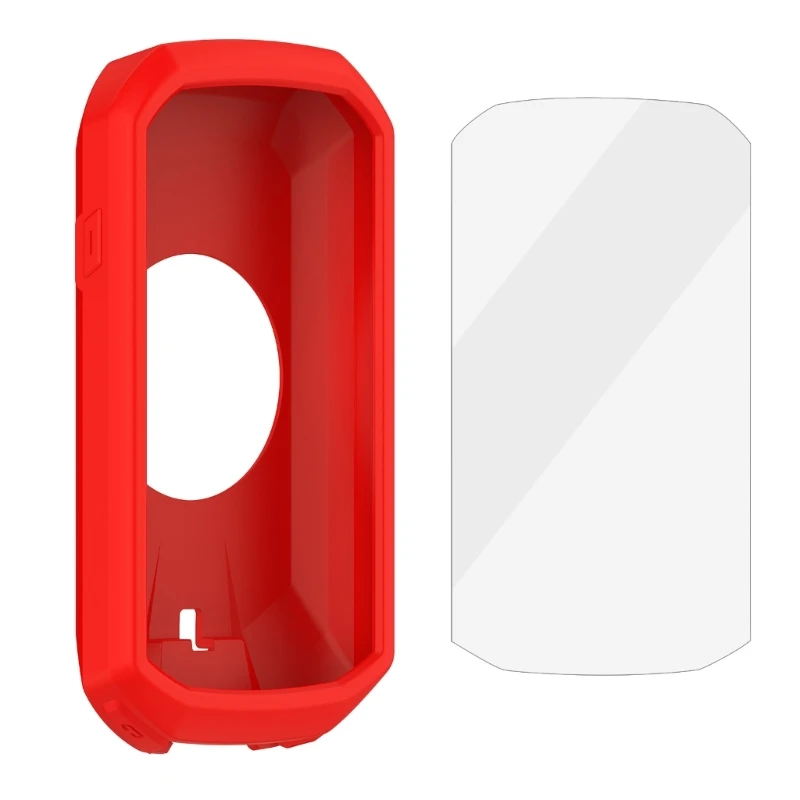 Силиконовый чехол для велосипедного компьютера с защитной пленкой экрана цвета