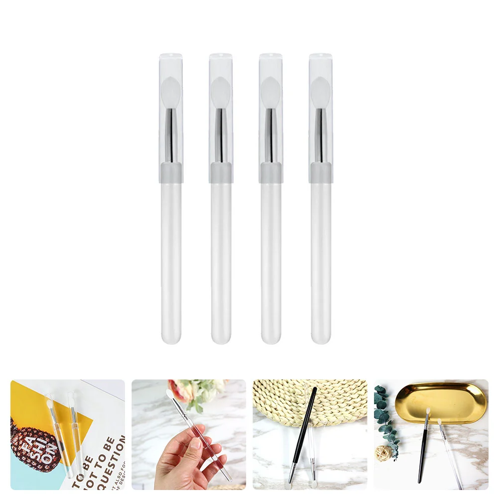 

Brush Lip Silicone Brushes Applicator Eyeshadow Makeup Lipstick Scrub Covers Gloss Applicators Travel Balm Tool Up Make Scrubber