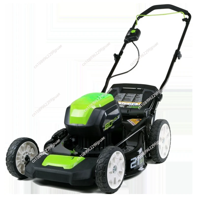 80 В 21-дюймовый Dethatcher/Scarifier ручная газонокосилка триммер с литиевой батареей