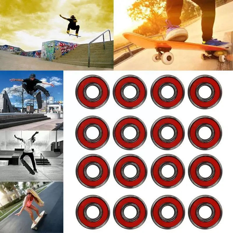 

8pcs New Professional Skateboard Bearings Skateboard Skate Roller Roller Bearings Scooter Bearings Bearings Skate Bearings H6j9